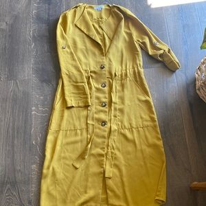 Mustard yellow dress